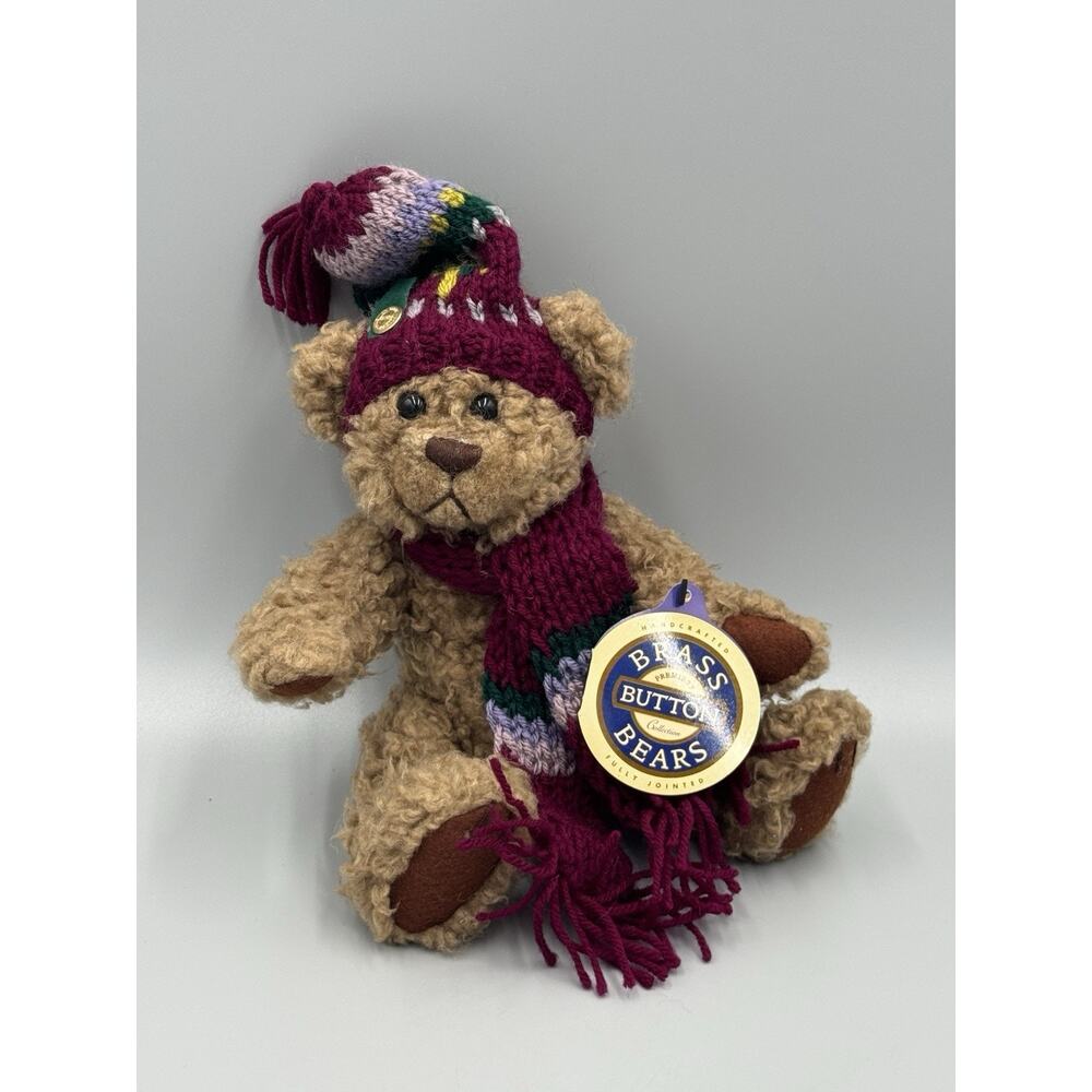 Brass Button Collectibles Dooley Bear Of Serenity 11” Fully Jointed